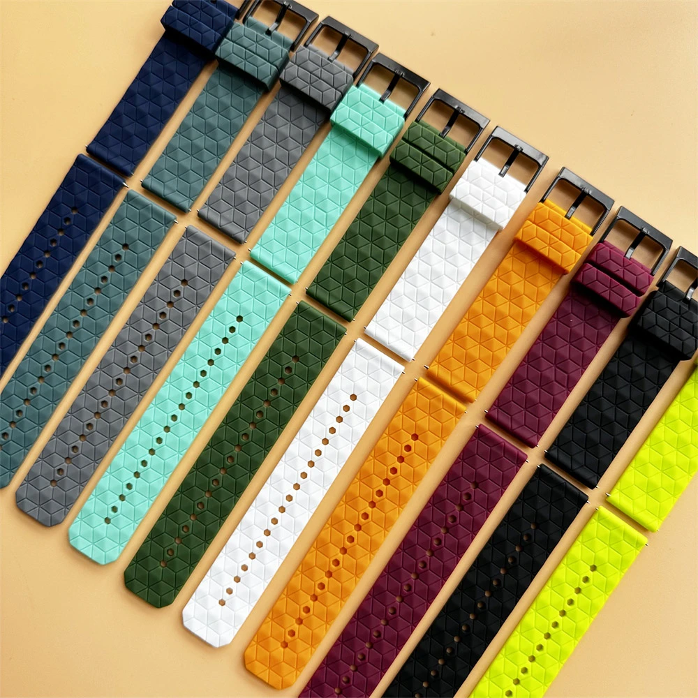 Correa Universal de silicona de 22mm y 20mm para Huawei Watch Band GT 5 GT4 GT 3 2 Pro 42 46mm, correa deportiva, accesorios de pulsera 4 Pro - imagen 3