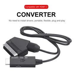 Conversor SCART a HDMI AV – Audio Vídeo para HDTV DVD