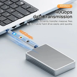 NNBILI Cable de Datos USB 4,0 Tipo C Carga Rápida Corto