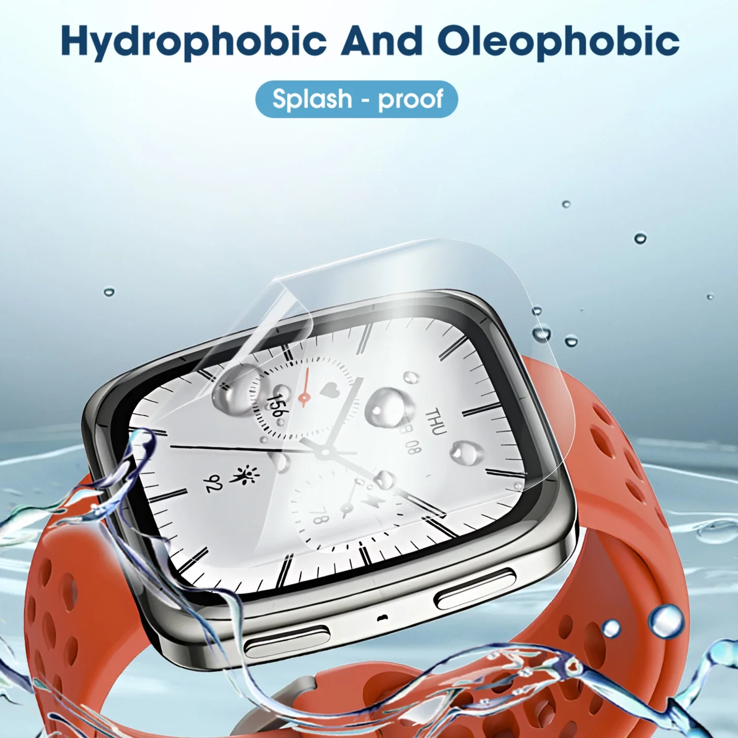 Protector de pantalla de TPU suave para reloj inteligente Amazfit Active 2, películas de hidrogel antiarañazos para Amazfit Active 2 Square, 1-5 uds. - imagen 4