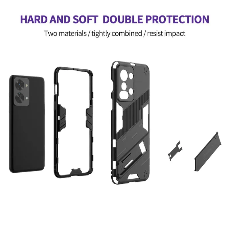 Para OnePlus Nord 2T 5G Funda trasera a prueba de golpes Funda armadura para One Plus Nord2T Funda de teléfono protección anticaída Funda Coque - imagen 3