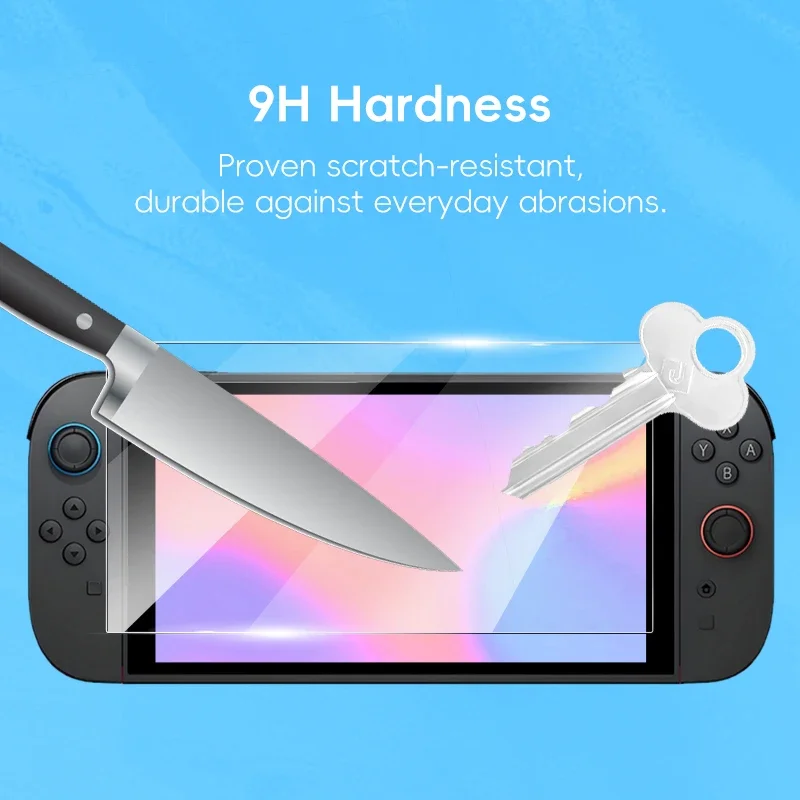 DATA FROG Switch 2 Tempered Glass 9H Hardness | HD Anti-Scratch Screen Protector with Bubble-Free Installation - imagen 2