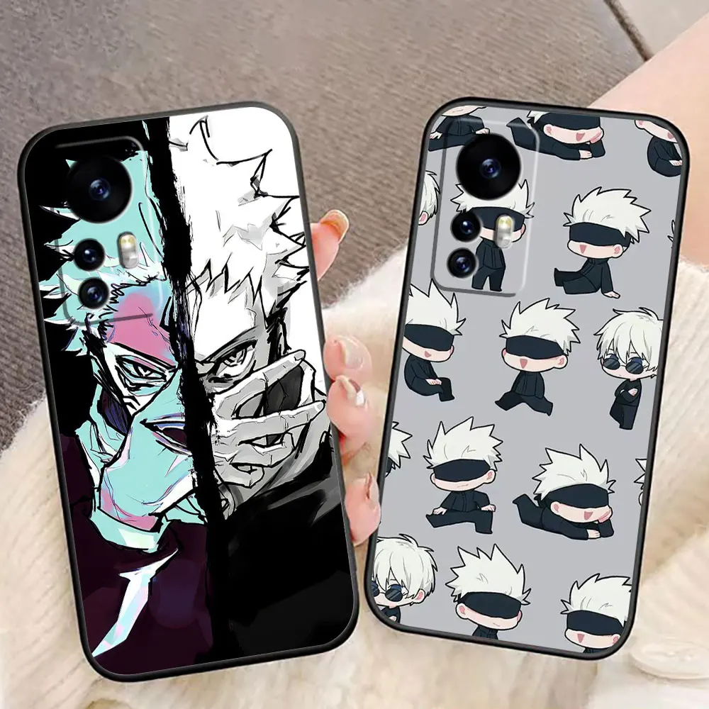 J-Jujutsu Kaisen Gojo Satoru funda de teléfono con foto personalizada para Xiaomi 11 11T 12 12T 13 14T 15 POCO F5 F6 F7 X3 X5 M4 M5 M6 M7 - imagen 2