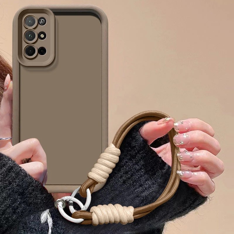 Para OnePlus 8T funda para OnePlus 9R funda de teléfono 1 + 8T 9R OnePlus 8T 9R funda de parachoques de silicona suave Anti pérdida cuerda colgante