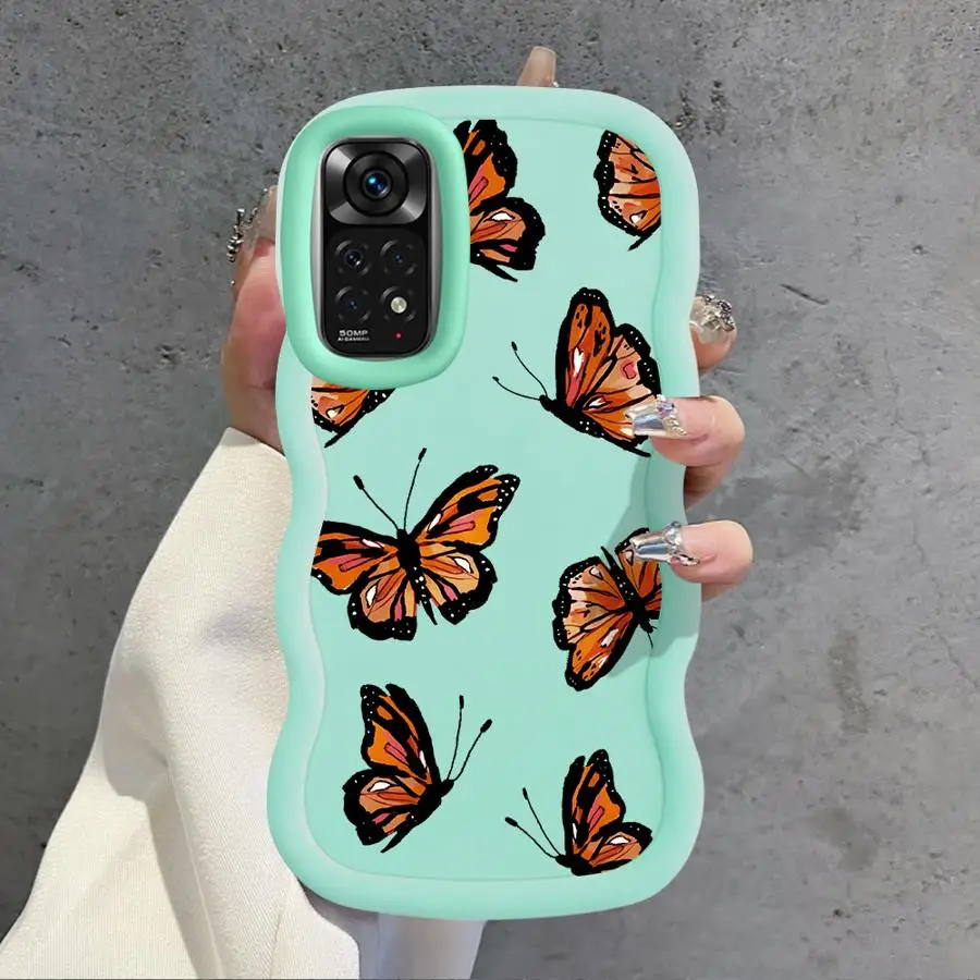 Funda para Xiaomi Redmi 10A A5 14C A1 + A2 Plus 10C 9T 13C 9C A3 12C funda suave para teléfono mariposa de dibujos animados - imagen 4