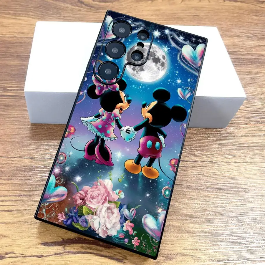 Funda trasera suave para teléfono Samsung Galaxy S9 S21 S25 + S25 Ultra S22 S24 Plus S23 FE S20 S24 + Mickey y Minnie - imagen 2