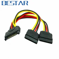 Cable Alimentación SATA II Divisor Y – Macho Hembra para Disco Duro
