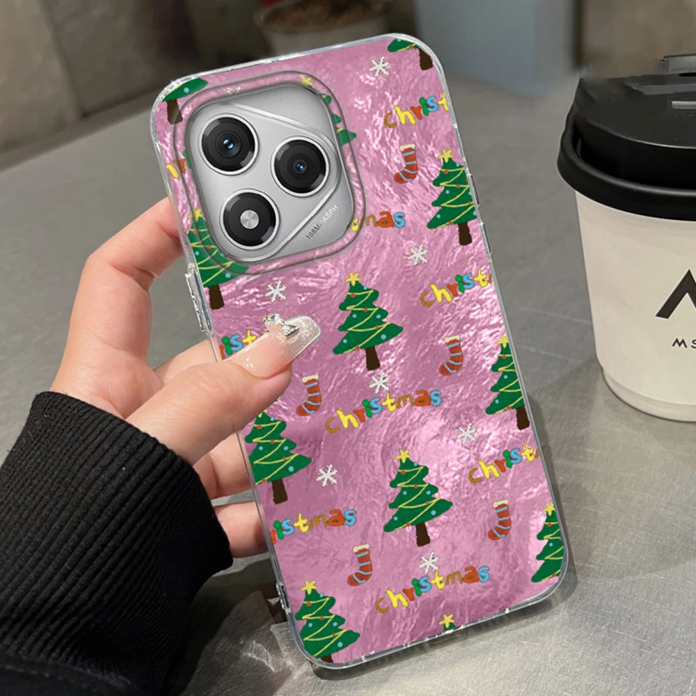Para Honor 400 200 Pro 70 Migic6 7 5 Lite 90 Smart X9a X9c X9b X8b X8c X7c X8a X7b X6b X6 funda de teléfono con patrón de árbol de Navidad - imagen 5