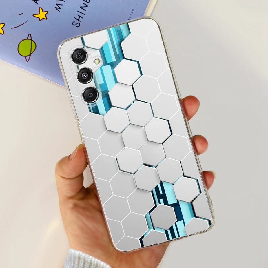 un teléfono celular con una caja azul y blanca