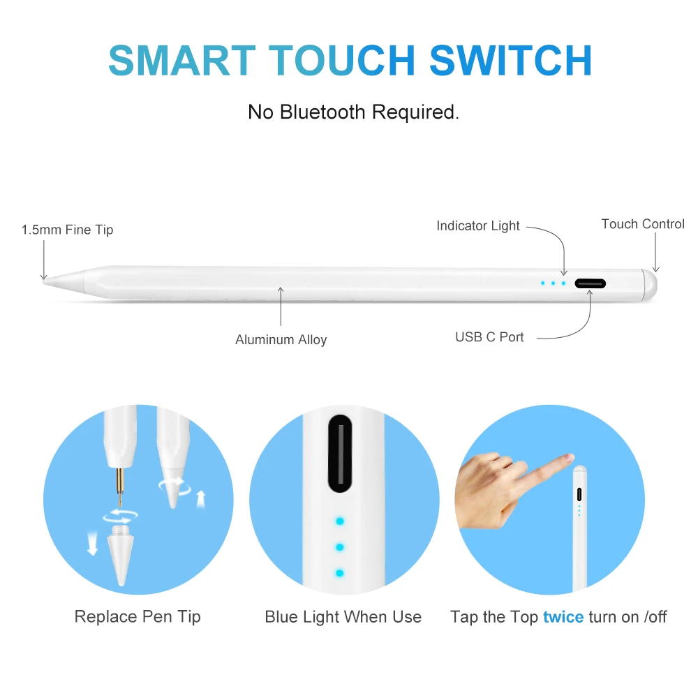 Lápiz Táctil - Función de inclinación