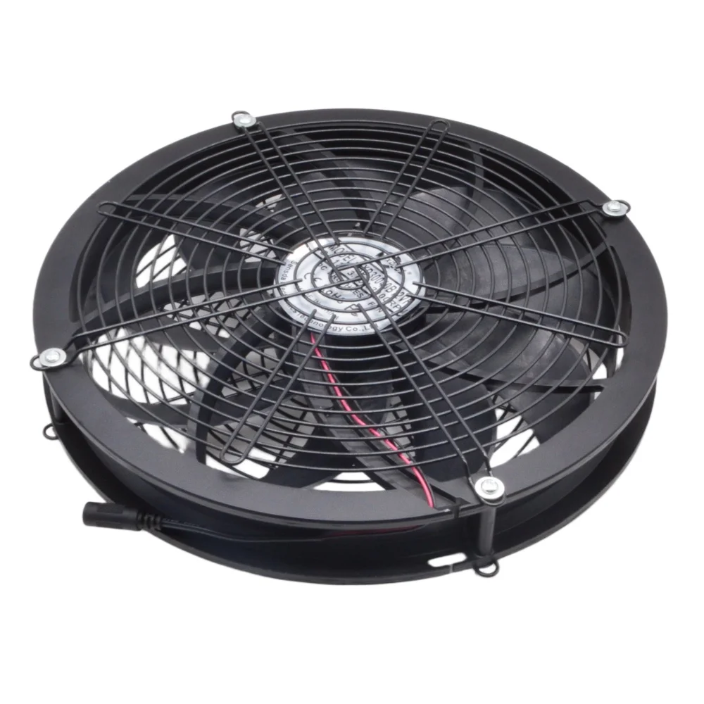 Controlador de velocidad de ventilador Industrial Circular, marco de Metal de flujo de aire grande, servidor de invernadero, 30cm X 4cm, 12 pulgadas, 115V, 230V, 730CFM - imagen 5