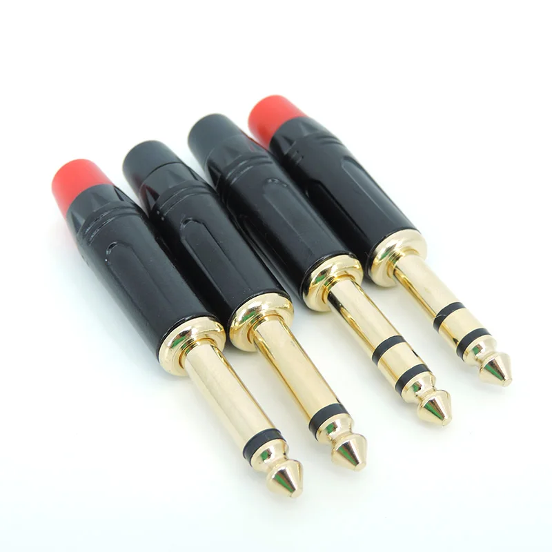 Conector macho de 6,35mm, conector estéreo Mono de 3 polos, chapado en oro, enchufe de 6,5mm y 1/4 pulgadas, amplificador de Audio, Cable de micrófono A7 - imagen 5