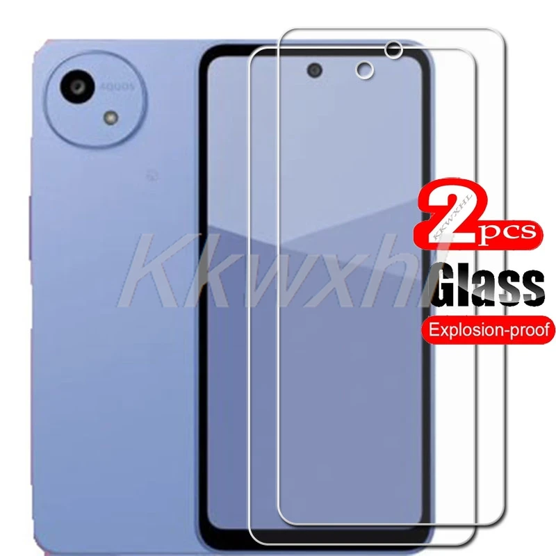 2 uds para Sharp Aquos wish5 6,6 "cubierta de vidrio templado en SharpAquoswish5 Aquoswish5 Wish 5 Protector de pantalla película transparente