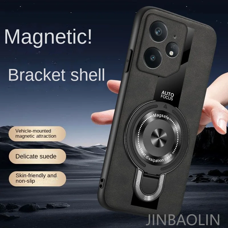 Para oppo realme neo 7 se gt 7 pro Find x8 ultra x8s plus funda dura de piel de oveja con anillo funda trasera magnética para realme neo7 - imagen 4