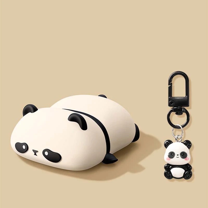 Bonita funda para auriculares con diseño de Panda tumbado para AirPods Pro3 (nuevo), caja de carga para auriculares Bluetooth, funda protectora para auriculares - imagen 2
