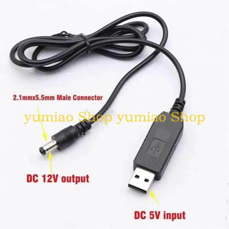 587B Cable a 5/9/12V Cable carga DC5.5x2.1 mm voltaje USB - imagen 3