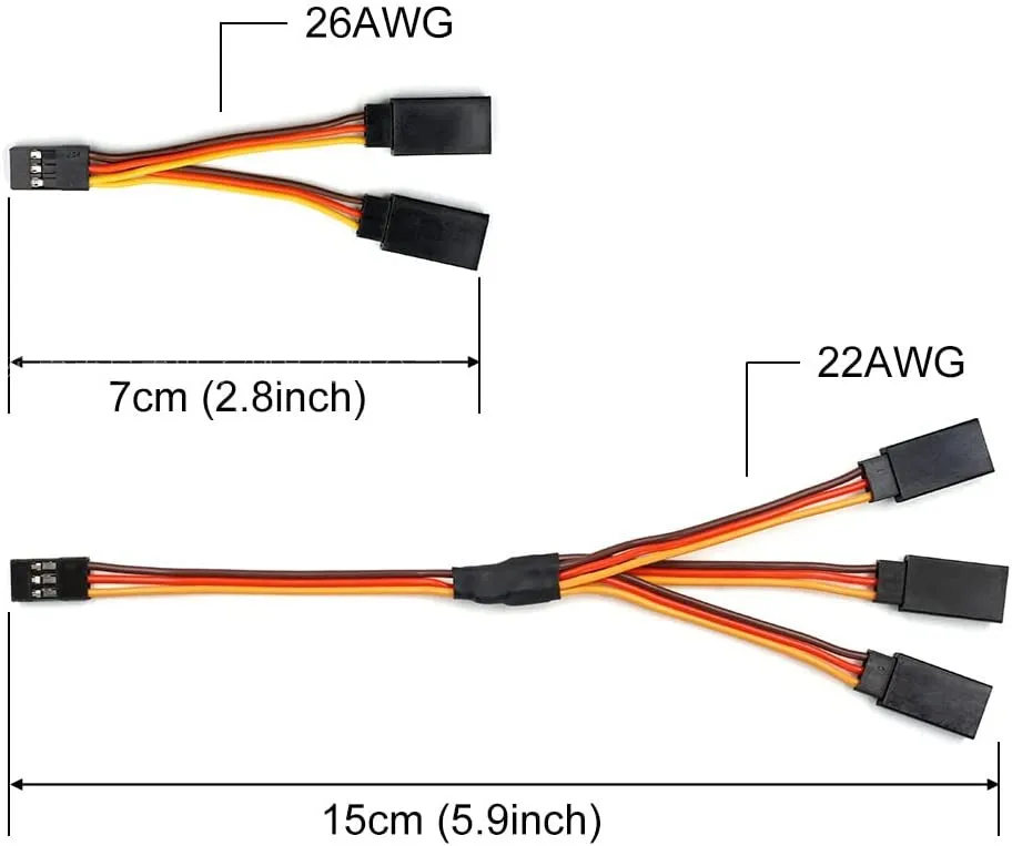 1 Uds. Enchufe de terminal de cable de conexión Servo de 30 núcleos de longitud y 5CM, luz de modelo de avión, ala fija de modelo de coche - imagen 2