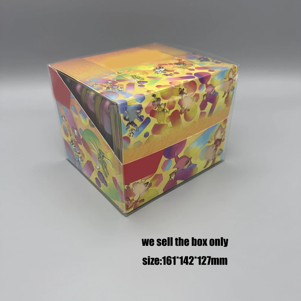 Caja de presentación PET transparente de alta calidad para Pokemon PTCG versión estadounidense Mini pantalla de estaño con 10 Mini caja de protección de latas