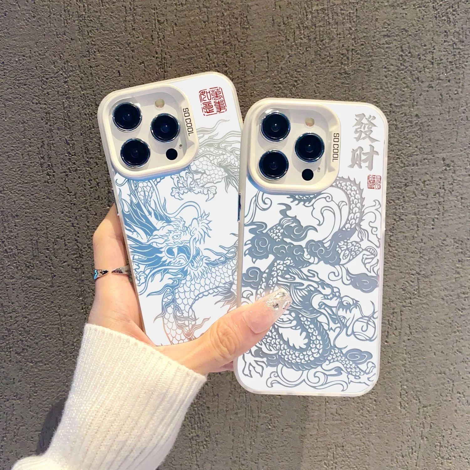 Nueva funda de teléfono de dragones chinos para Oppo Realme 14 13 12 11 10 9i 8i C75 C65 C63 C55 C53 C35 C33 C20 C21Y C15 C21 Pro Plus - imagen 2