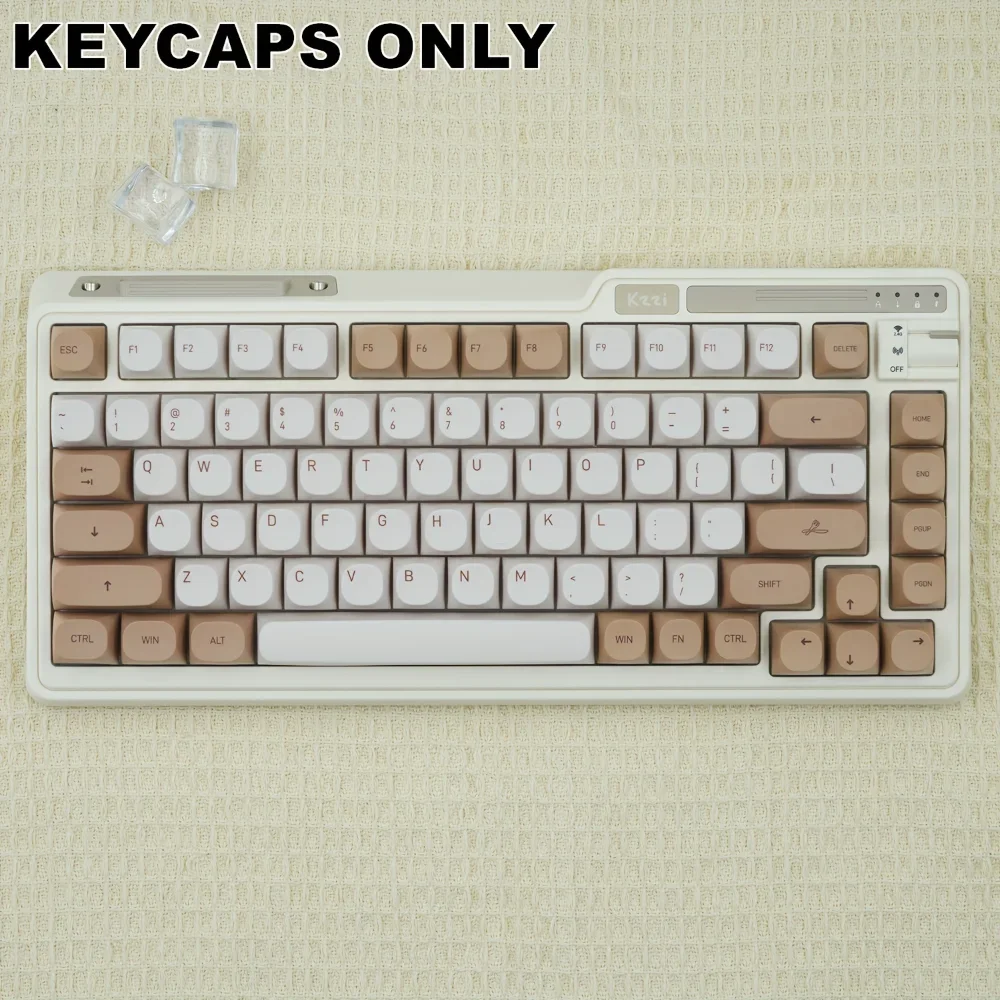 119 teclas Tiramisú Keycaps MA altura Keycap Set Simple creativo para MX Switch (tipo cereza) teclados mecánicos - imagen 5