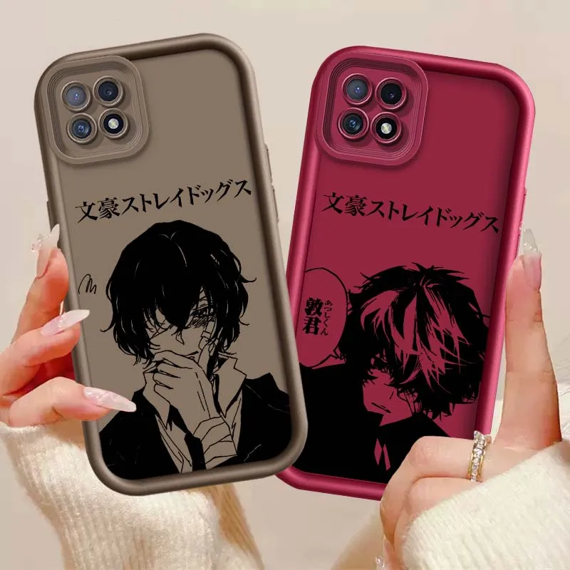 Anime Bungo Stray Dogs para OPPO A96 A58 A74 A78 A72 A53 A54S A94 A54 A16 A52 A57 A98 A76 funda de teléfono con escalera ocular