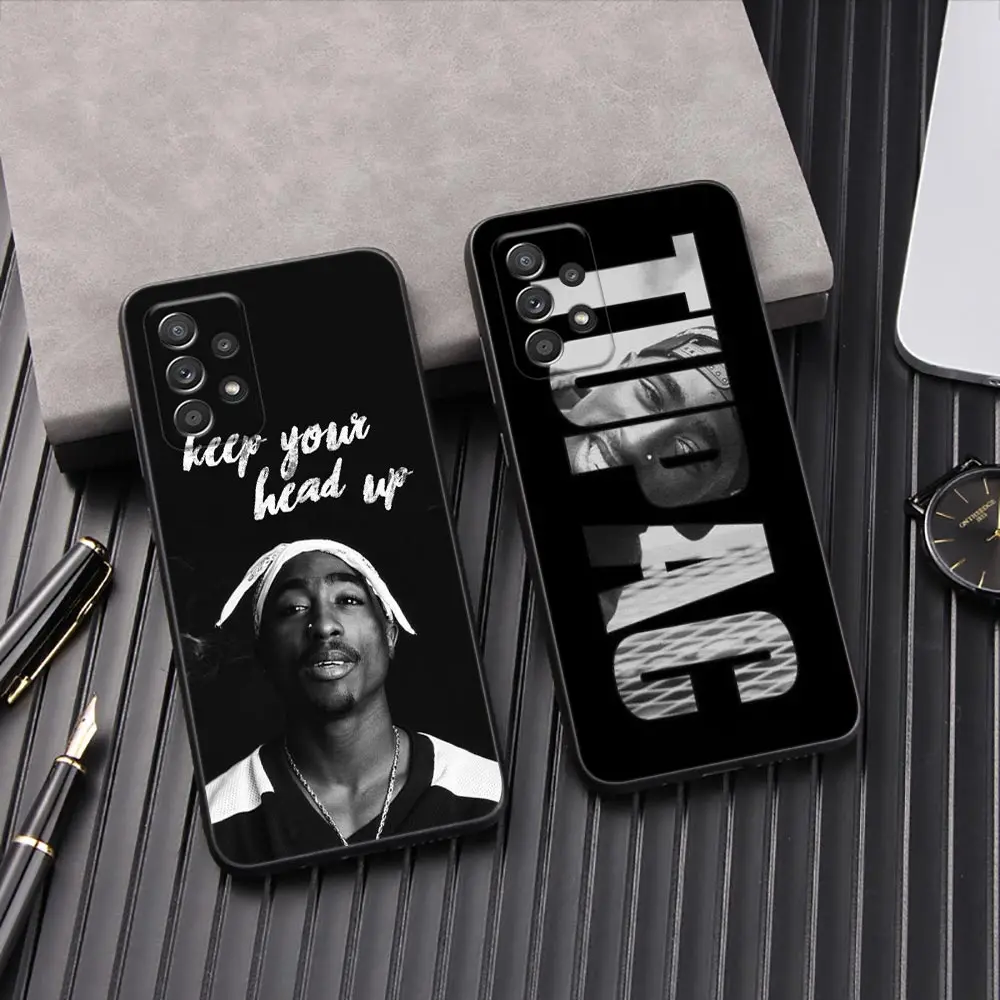 Funda de teléfono Gangsta Rapper 2pac Tupac Rap Galaxy A53 5G para Samsung A54 A52 A52S A51 A71 A73 A72 A35 A55 A32 A33