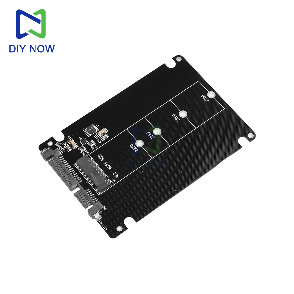 Tarjeta adaptadora M.2 NGFF SSD a SATA3 M2 NGFF SSD a SATA3.0 caja de disco duro externo placa adaptadora de disco duro SATA3.0 6Gbps - imagen 4