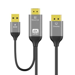 Cable Convertidor HDMI a DisplayPort 4K 60 Hz HDR Unidireccional