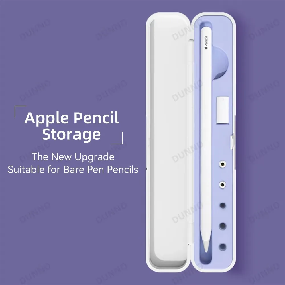 Caja de almacenamiento de lápices portátil para Apple Pencil, estuche de primera generación, accesorios de lápiz Apple para Apple Pencil 2.a funda de plástico - imagen 3