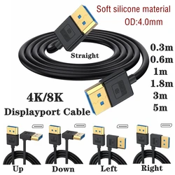 Cable DisplayPort 1.4 8K 144Hz – 90° Gaming Alta Velocidad
