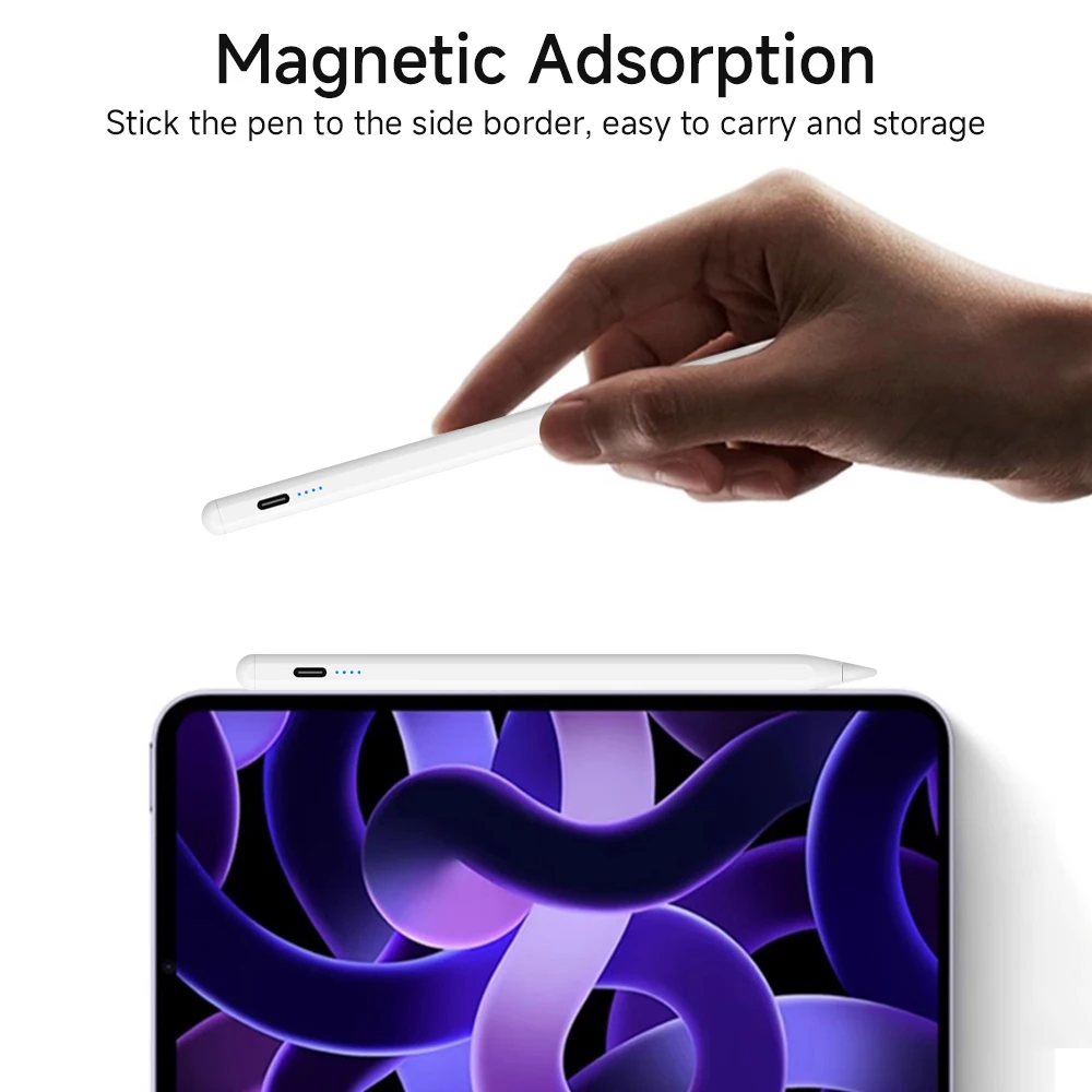 Para Apple lápiz óptico para iPad A16 Air 11 5 4 Pro 11th 13 12,9 M4 M3 bolígrafos 10 9 10th 9th Mini 7 6 rechazo de palma 2025 lápiz táctil - imagen 5