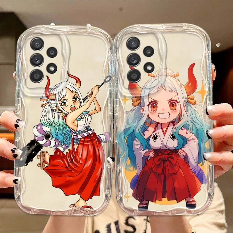 Funda Yamato de una pieza para Samsung Galaxy S25 S24 S23 S22 S21 S20 Ultra Plus FE Lite Wave Oil funda de teléfono