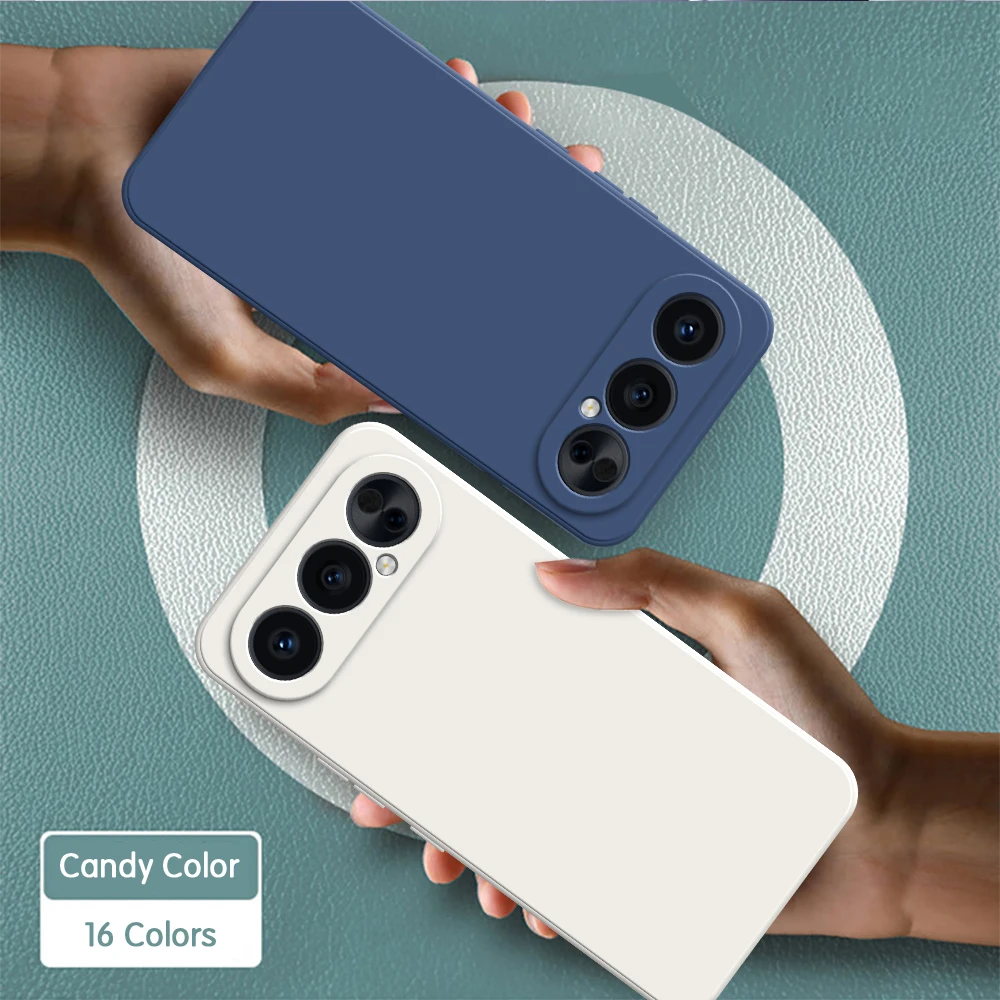 Funda de teléfono de silicona líquida para Honor 500 Pro 500Pro 5G, Funda trasera suave Original a la moda, diseño de borde recto