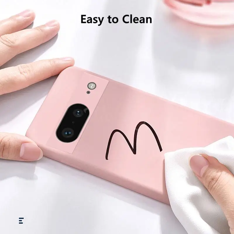 Para Google Pixel 8 funda protectora de goma de silicona líquida funda de teléfono Google Pixel 8 Pro 7A 7 6A 6 Pro funda TPU Pixel 8 Pro - imagen 3