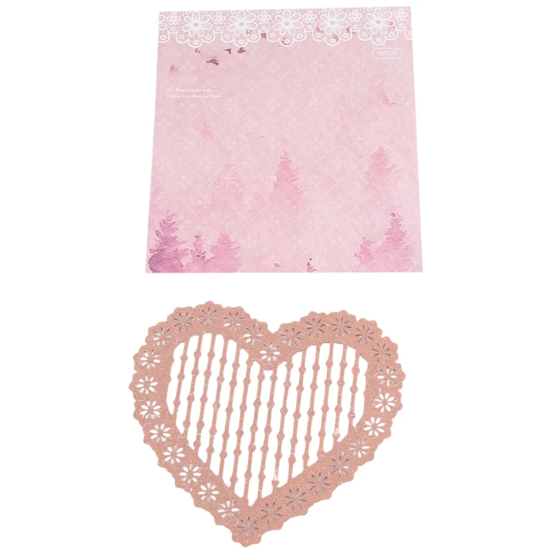 Papel de encaje Vintage para álbum de recortes, 10 piezas, decorativo para fabricación de tarjetas, manualidades DIY, planificadores de álbumes, adornos - imagen 3