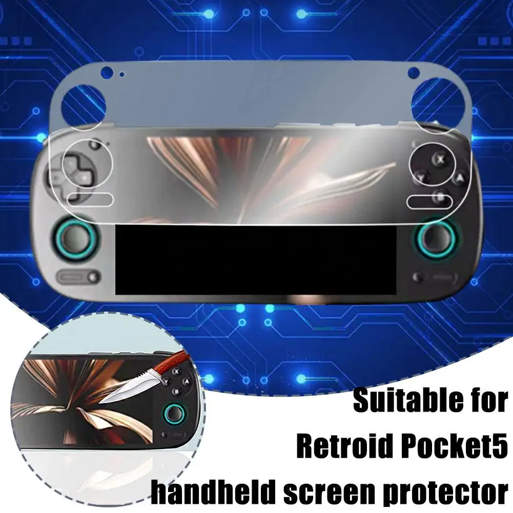 Protector de pantalla de 5,5 pulgadas para consola de juegos portátil Retroid Pocket5/5Pro, película protectora resistente a los arañazos, película no templada - imagen 4