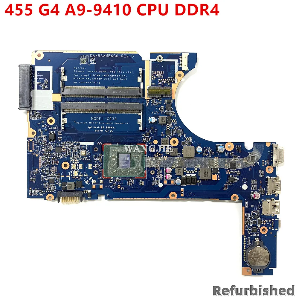 907358-601 para la placa base del ordenador portátil HP ProBook 445 G4 907358-001 907358-501 DAX93AMB6G0 con A9-9410 DDR4 - imagen 2