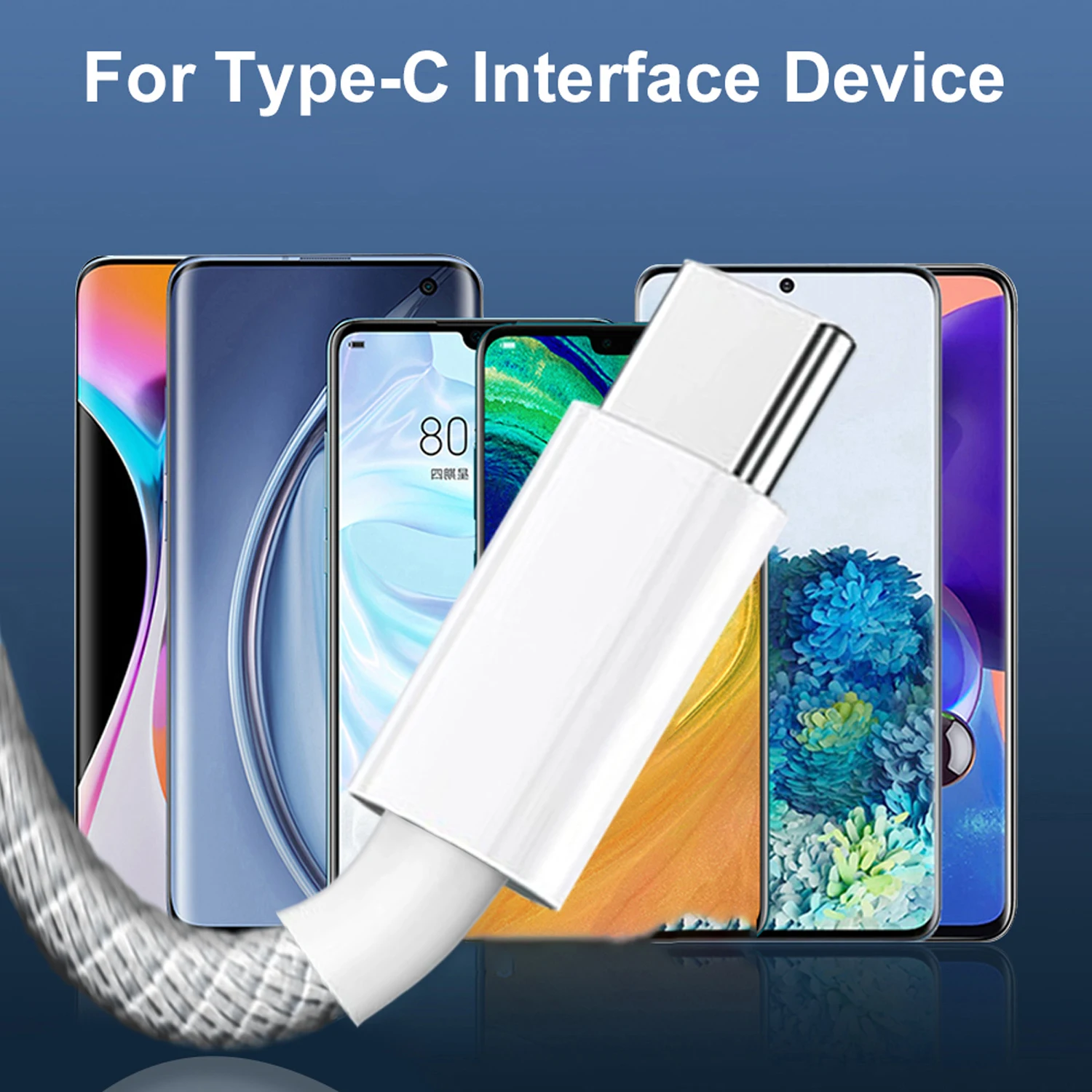 Cargador rápido Universal 10A PD USB A a tipo C 120W Cable de carga rápida para iPhone 16 15 Pro Max iPad Macbook Cable de transferencia de datos - imagen 2