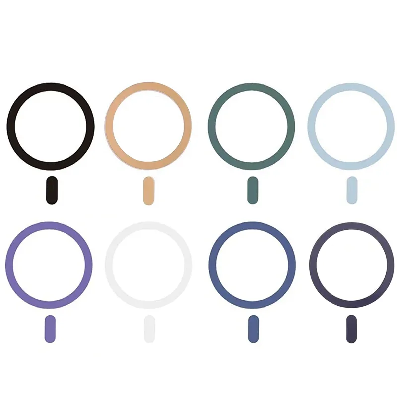 Anillo adaptador magnético MagSafe redondo de 55x45mm, pegatina de Metal ultrafina para carga inalámbrica iPhone Samsung, 1/3 Uds. - imagen 3