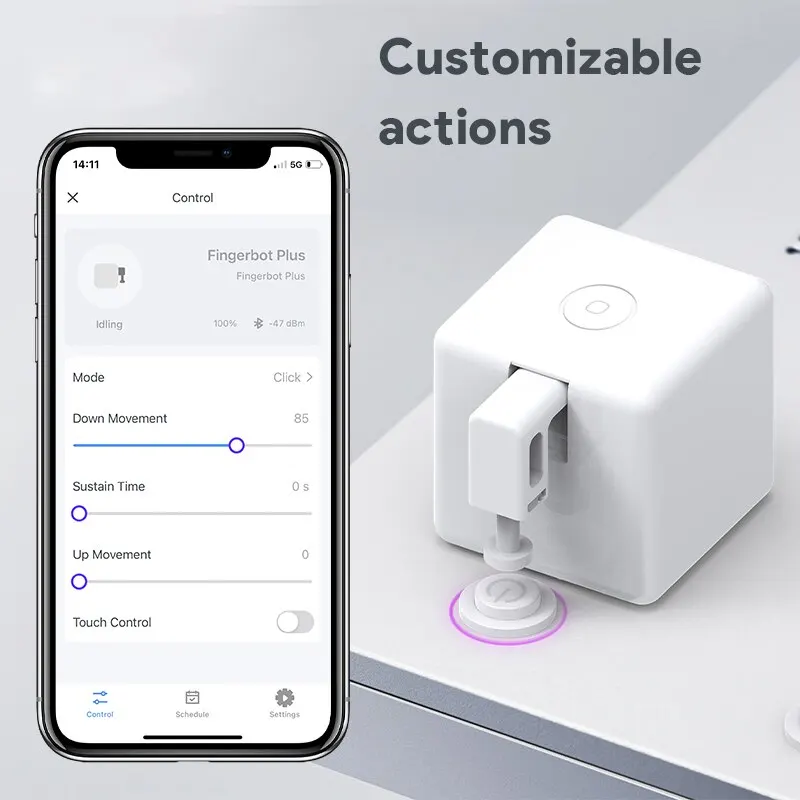 Tuya Zigbee/Bluetooth Fingerbot Plus Robot botón pulsador Bot hogar inteligente funciona con la aplicación Alexa Google Home Smart Life - imagen 2
