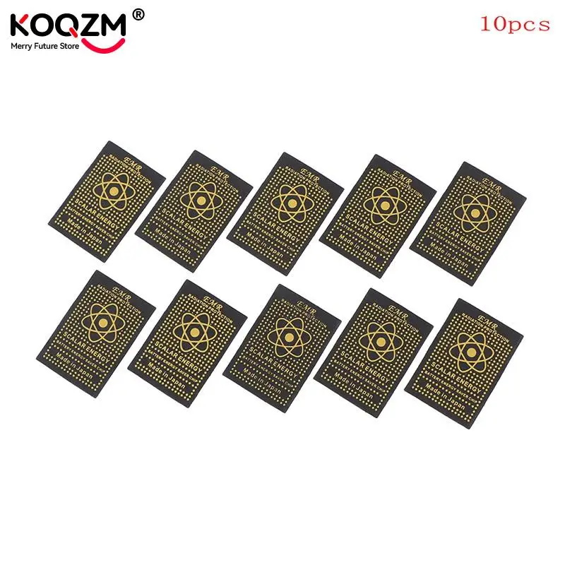 Pegatina EMR de energía escalar para mujer embarazada, protector de Chip antirradiación para mantener la salud, portátil, protección EMP EMF, 10 piezas