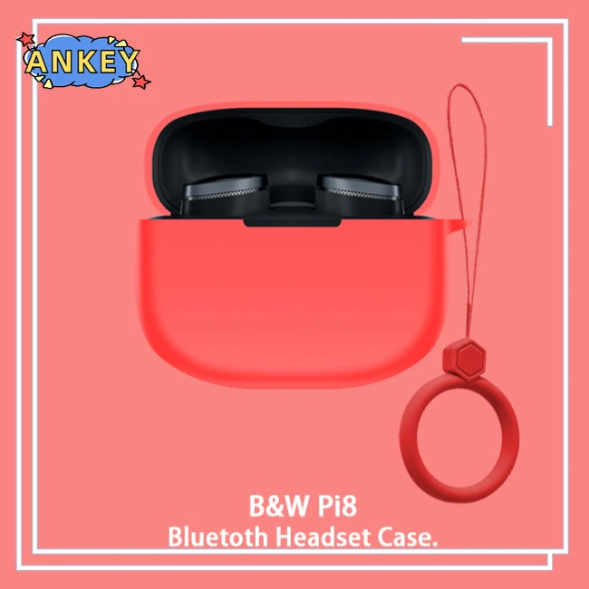 Funda protectora B & W para Bowers & Wilkins Pi8 Pi6, anticaída, silicona suave, auriculares inalámbricos Bluetooth, transporte - imagen 2