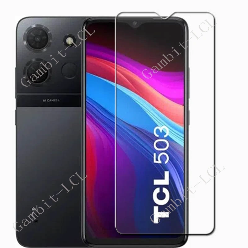 3 uds 9H HD vidrio templado Protector para TCL 503 TCL503 Tecno Pop 7 TecnoPop7 HMD Aura HMDAura 6,6 "película protectora de pantalla - imagen 2