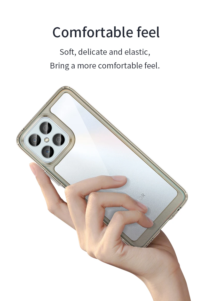 Funda para Honor X8 50 X30i X30, carcasa dura translúcida a prueba de golpes, parachoques de teléfono para Honor X8 - imagen 4