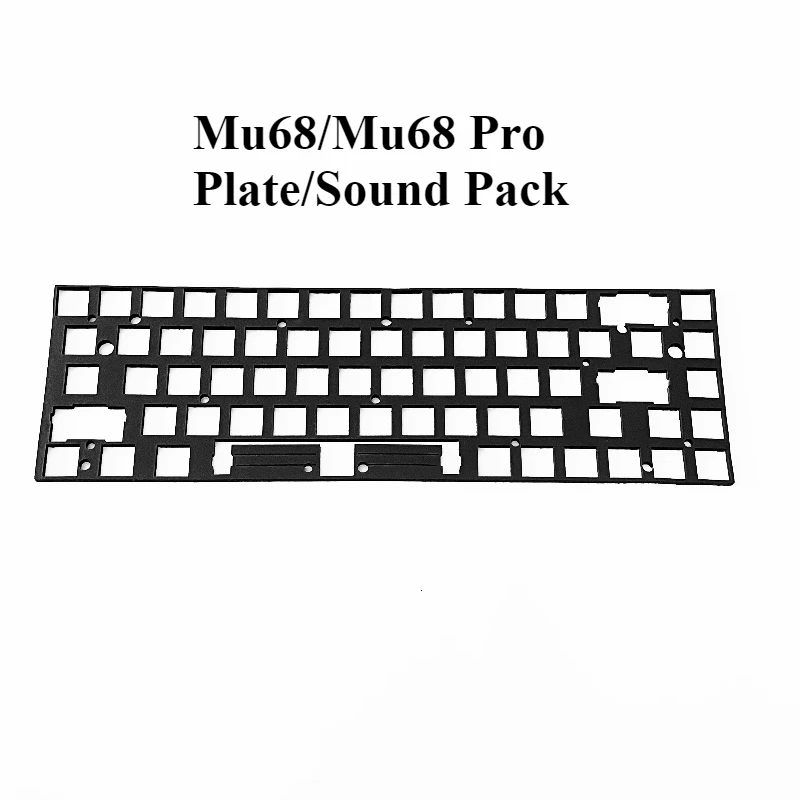 Placa Mu68/Mu68 Pro/Paquete de sonido para teclado de eje magnético, sándwich de algodón, PC/POM/FR4, placa personalizada, accesorios para teclado DIY