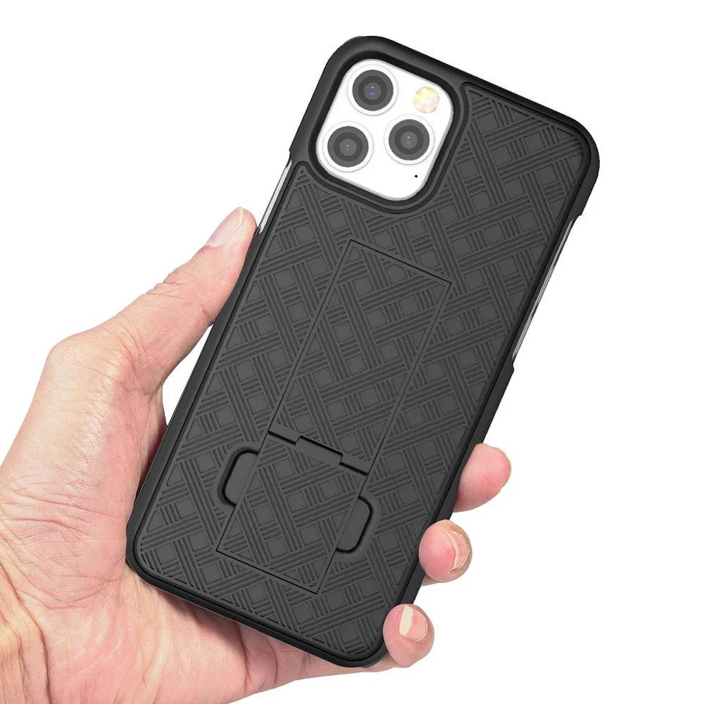 Funda combinada 2 en 1 con soporte para cinturón, funda para teléfono con Clip para IPhone 17 Air 16 14 13 12 Pro Mini 11 Pro Max 15 PLUS - imagen 5