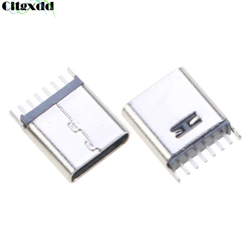 Cltgxdd-conector USB tipo C, 6P, 6 pines, interfaz hembra, 9,3 MM, 10,0 MM, 10,5 MM, enchufe Vertical, carga rápida tipo C, 3,1
