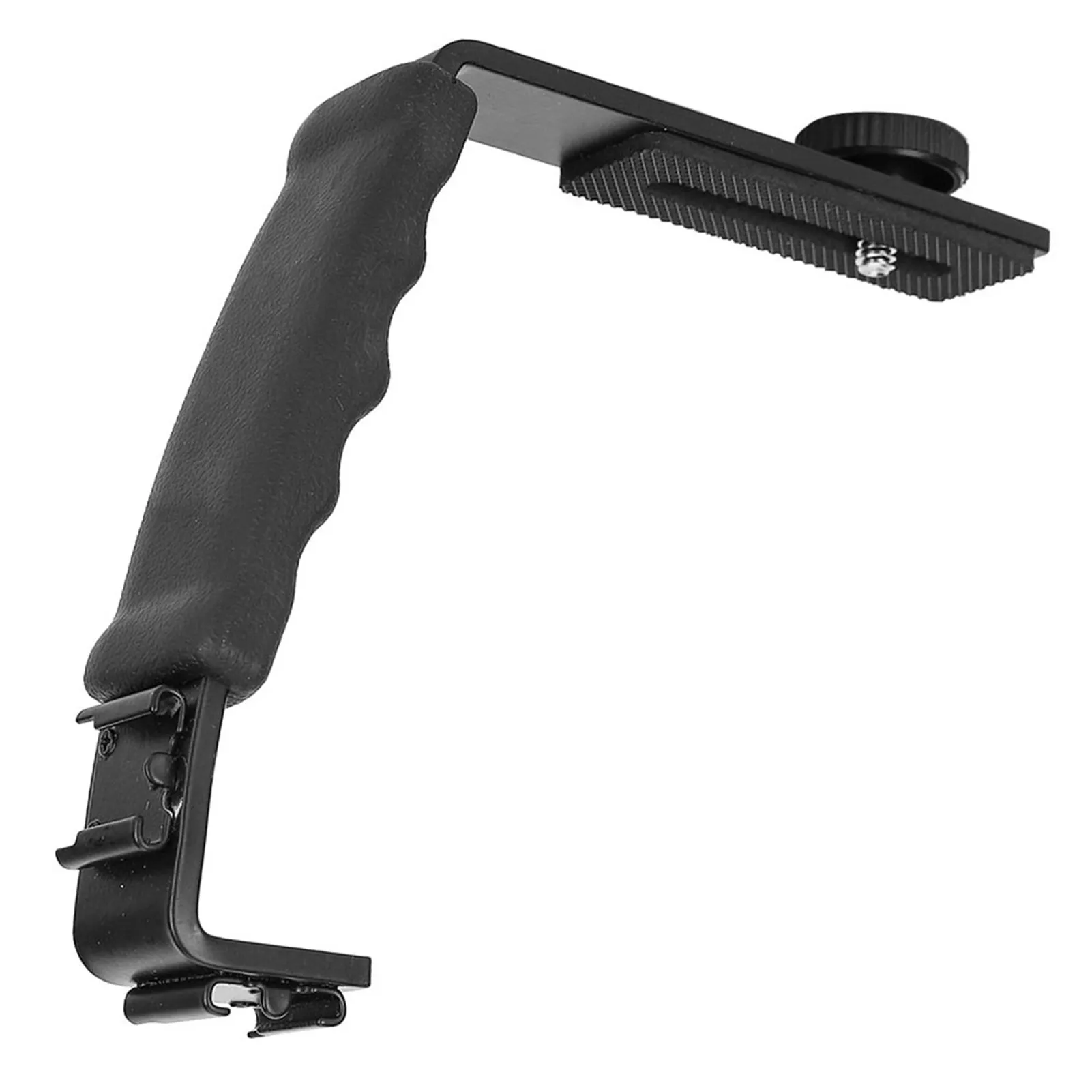 Soporte para Flash de cámara L, soporte para zapatos duales, adaptador de montaje, micrófono DV, luz LED, soporte para Flash de zapata Dual - imagen 5