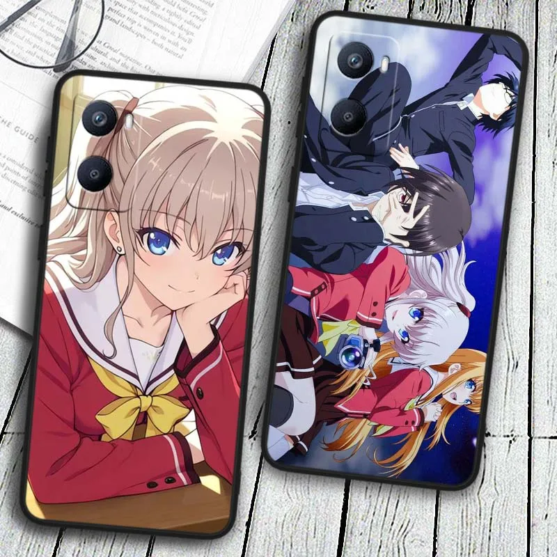 ANIME Nao Tomori para OPPO Reno 12 11 F 10 8 7 6 5 4 Z T Lite Plus Pro 4G 5G funda negra para teléfono - imagen 2