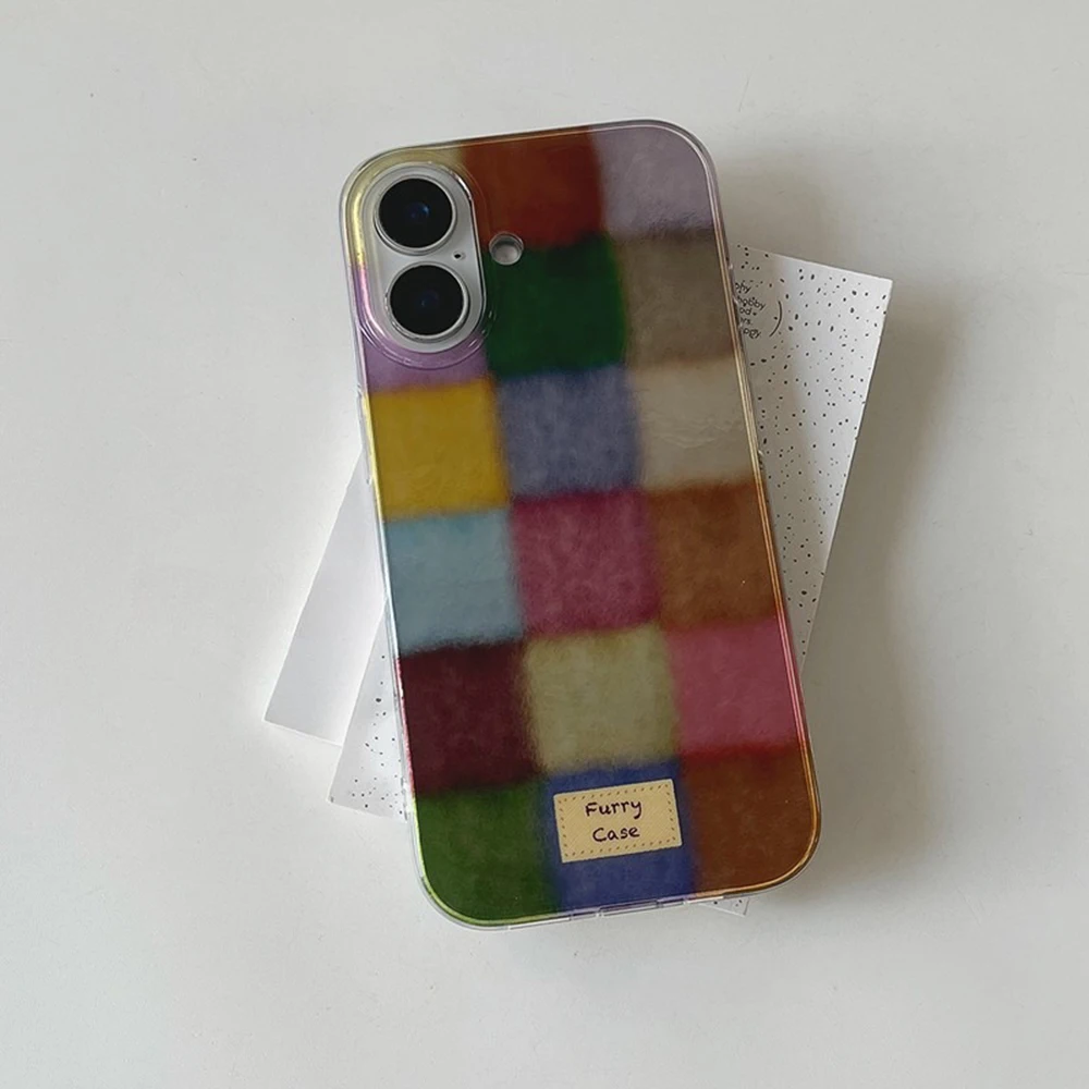 Funda de teléfono de lujo a cuadros de Color para vivo V30e V30 V29e V27 V29 V25 V21e V23e S16 S17 S15 Pro 4G 5G cubierta trasera con textura de plumas - imagen 4